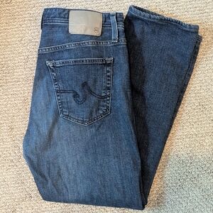 AG Adriano Goldschmied Blue Straight Jeans Classic Style